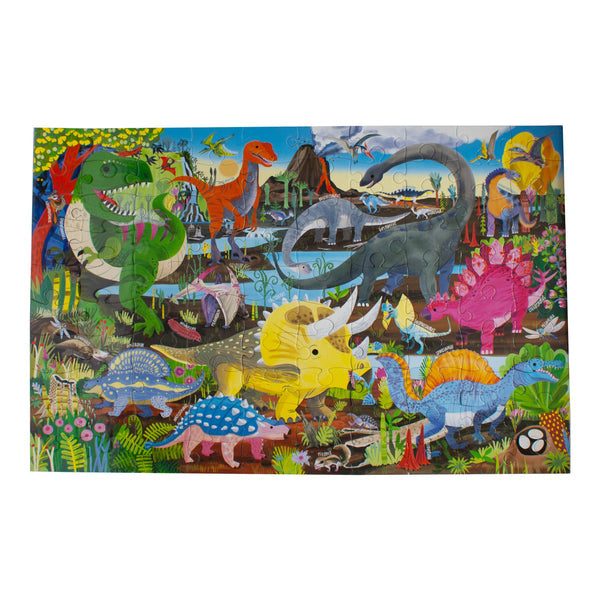 Puzzle 100 piezas Tierra de Dinosaurios