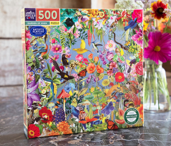 Puzzle cuadrado 500 piezas Jardín del Edén