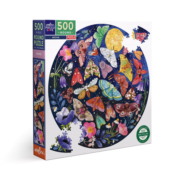Puzzle redondo 500 piezas Mariposas Nocturnas