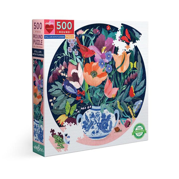 Puzzle redondo 500 piezas Vida con Flores