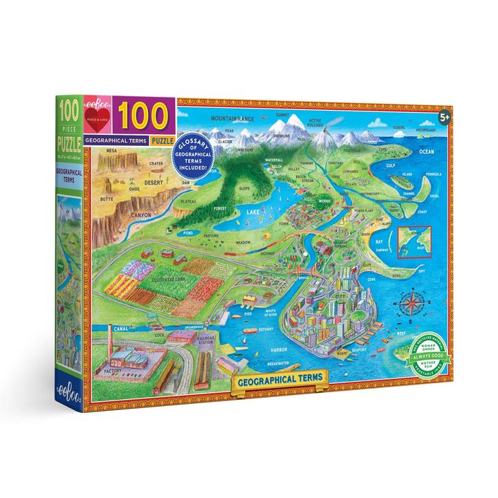 Puzzle 100 piezas Términos Geográficos
