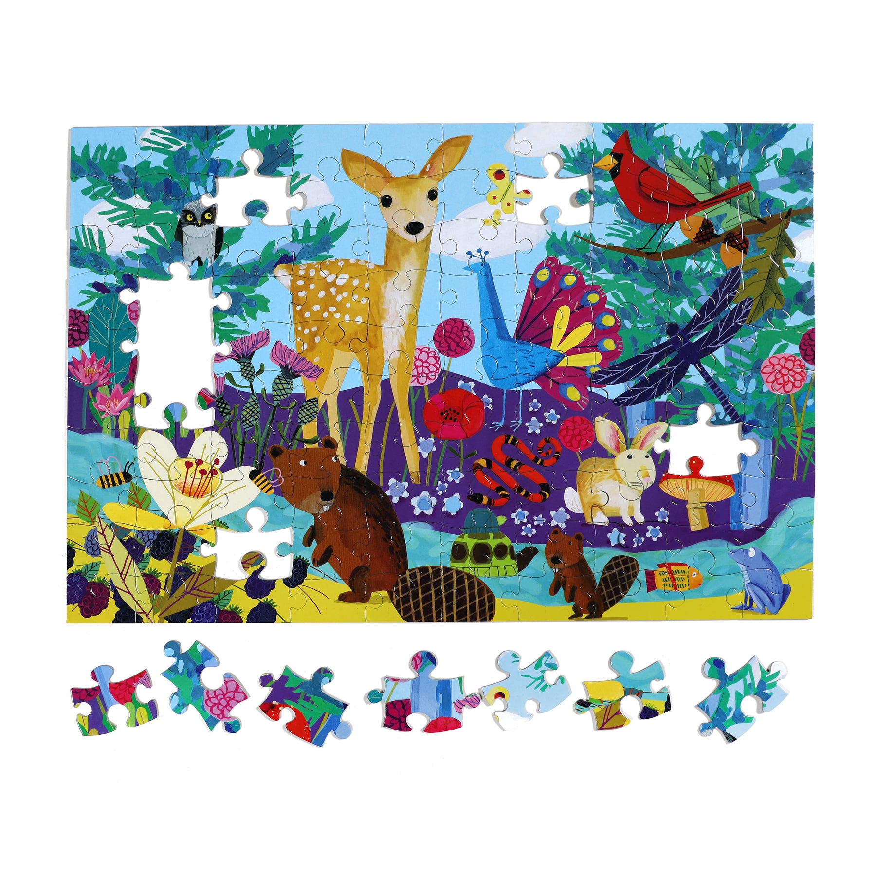 Puzzles para niños de 5 y 6 años de hasta 100 piezas.