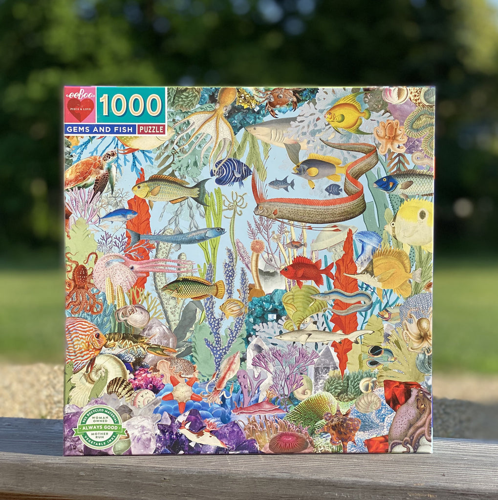 Puzzle 1000 piezas: Gemas y Peces