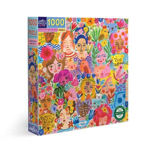 Puzzle 1000 piezas: Goddesses and Pets