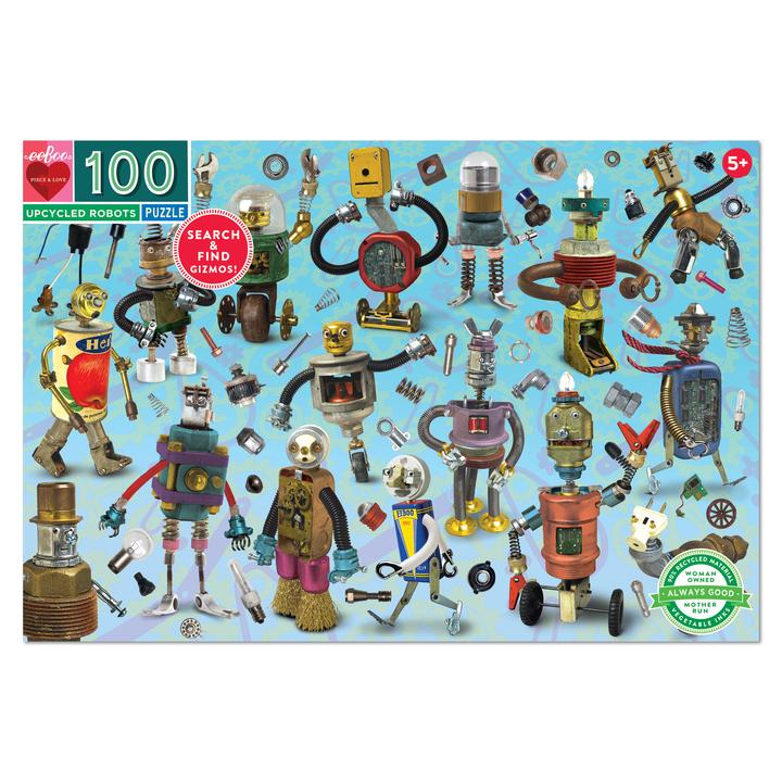 Puzzle 100 piezas: Robots Reciclados