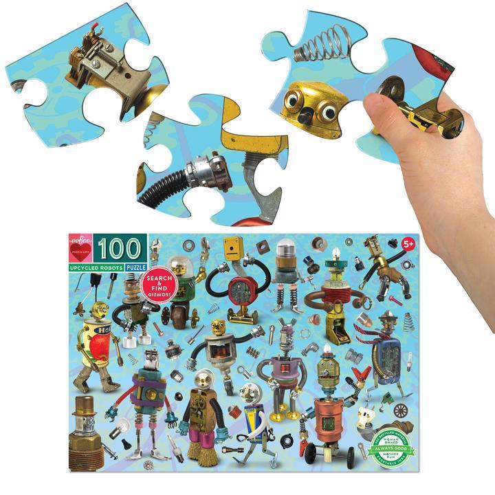 Puzzle 100 piezas: Robots Reciclados