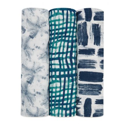 Swaddle de Bamboo 3 Pack - Seaport