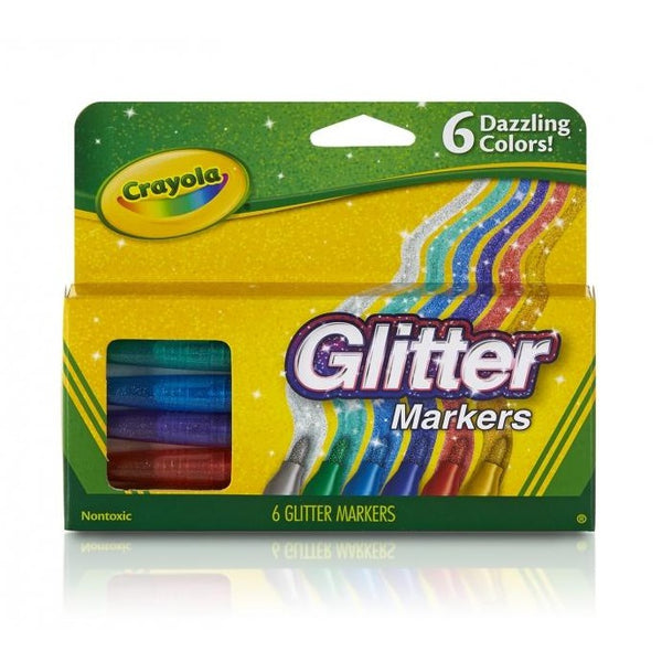 Marcadores Crayola Glitter 6 unidades