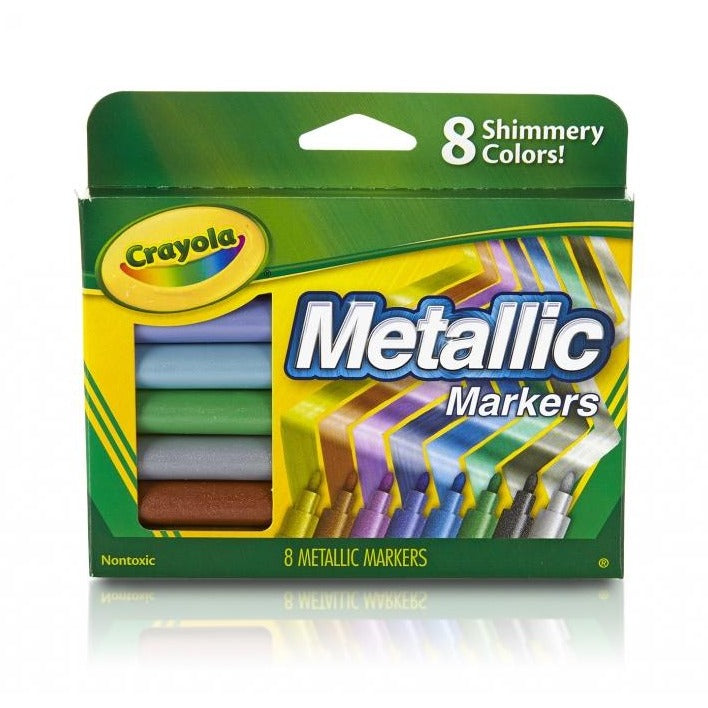 Marcadores Crayola Metálicos 8 unidades
