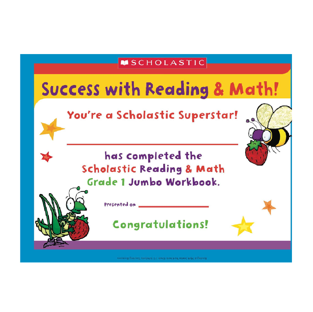 Libro de actividades Jumbo: Reading & Math - Grade 1