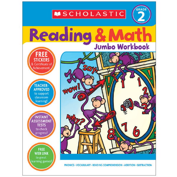 Libro de actividades Jumbo: Reading & Math - Grade 2