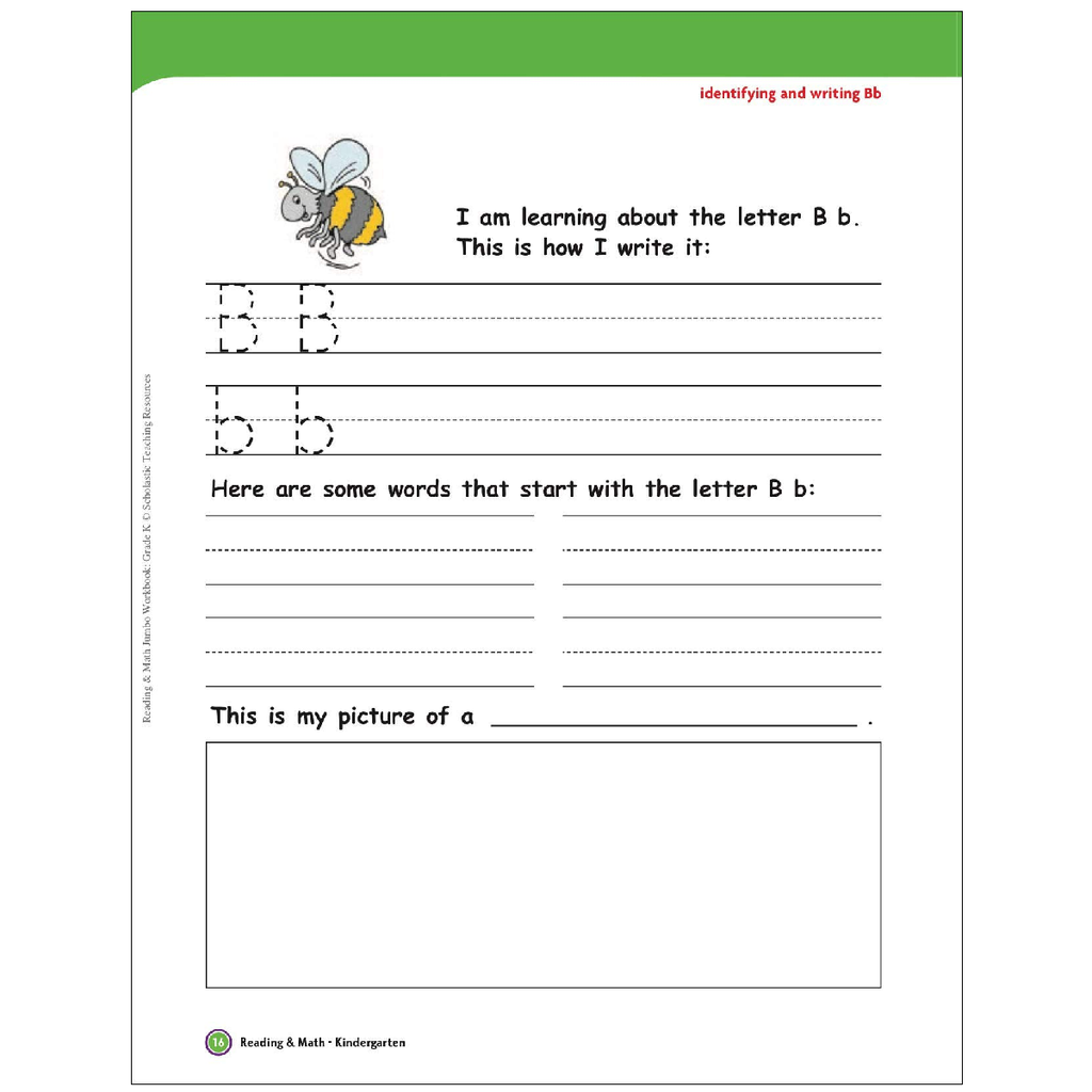 Libro de actividades Jumbo: Reading & Math - Kinder