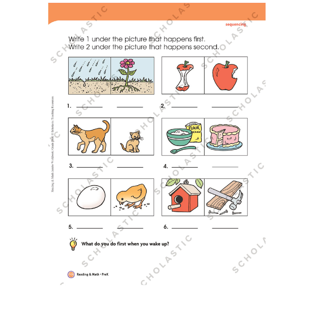 Libro de actividades Jumbo: Reading & Math - Pre Kinder