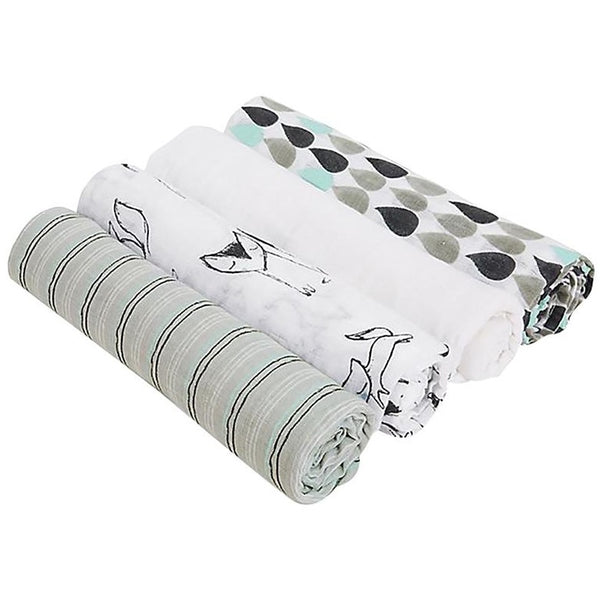 Swaddle Aden 4 pack - Trotting Fox
