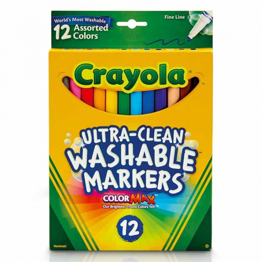 Marcadores Crayola ultra lavables Color Max (12)